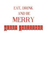 Holiday Cosmo With Glitter Holiday Cards (Set of 60)